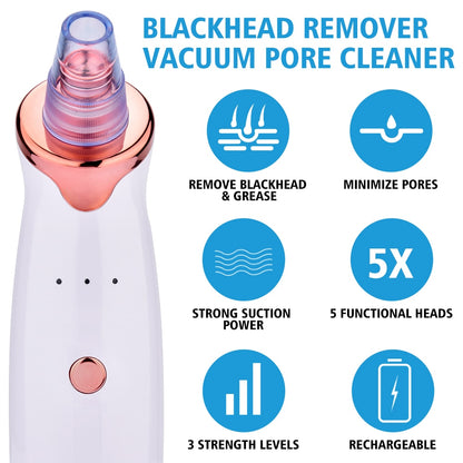 ﻿Blackhead Instrument Electric Suction Facial Washing Instrument