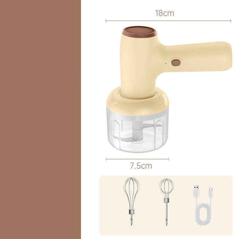 2 In 1 Electric Garlic Chopper USB Rechargeable Ginger