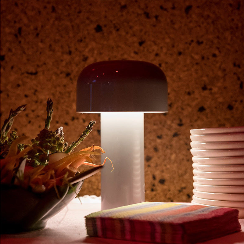 Designer Mushroom Table Lamp Night Light Portable Cordless