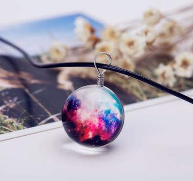 Pendentif Carte Astrale Galaxie