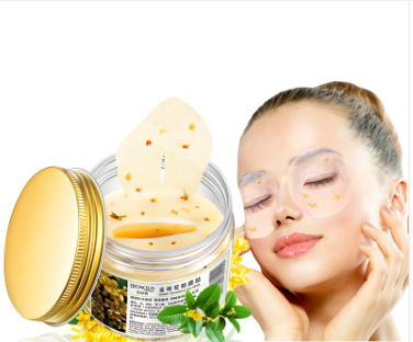80 Pieces Bottle Gold Osmanthus Eye Mask Women Collagen Gel Whey Protein Face Care Sleep Patches Health Mascaras De Dormir