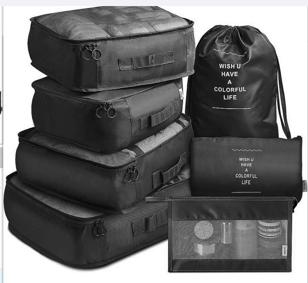 8-piece Set Luggage Divider Bag Travel Storage Clothes