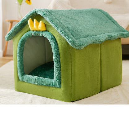 Foldable Dog House Pet Cat Bed Winter Dog
