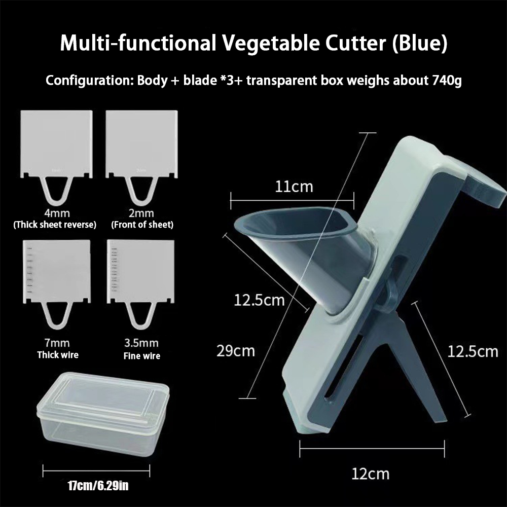 Food Slicer Adjustable 3 In 1 Slicer For Kitchen Food Chopper
