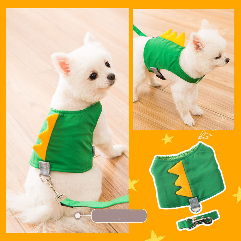 Cute Pet Dog Harness Leash Set