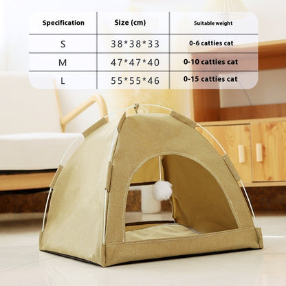 Cathouse Doghouse Breathable Tent Nest Indoor Outdoor