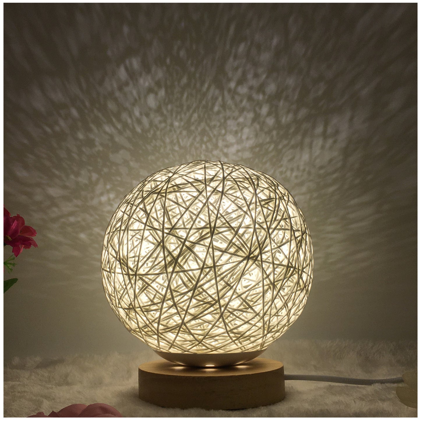 Creative Linen Table Lamp Novel and Unique LED Intelligent