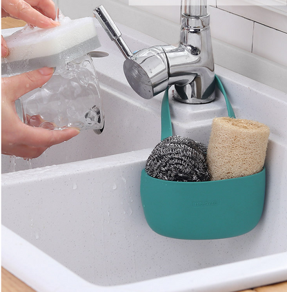 Free punch sink sink drain bag faucet sponge rack