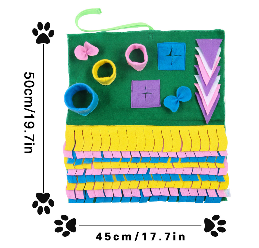 Pet Training Blanket Detachable Stitching Dog Sniffing Pad