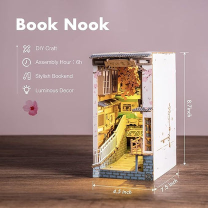 ROBOTIME Rolife DIY Book Nook Kit Bookend Stand