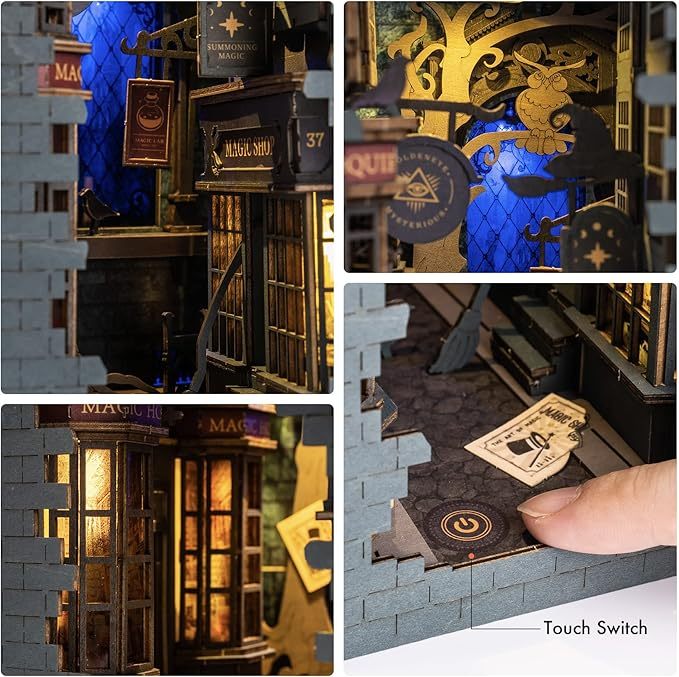 ROBOTIME Rolife DIY Book Nook Kit Bookend Stand