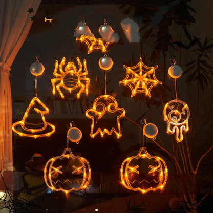 Halloween Window Hanging LED Lights Spider