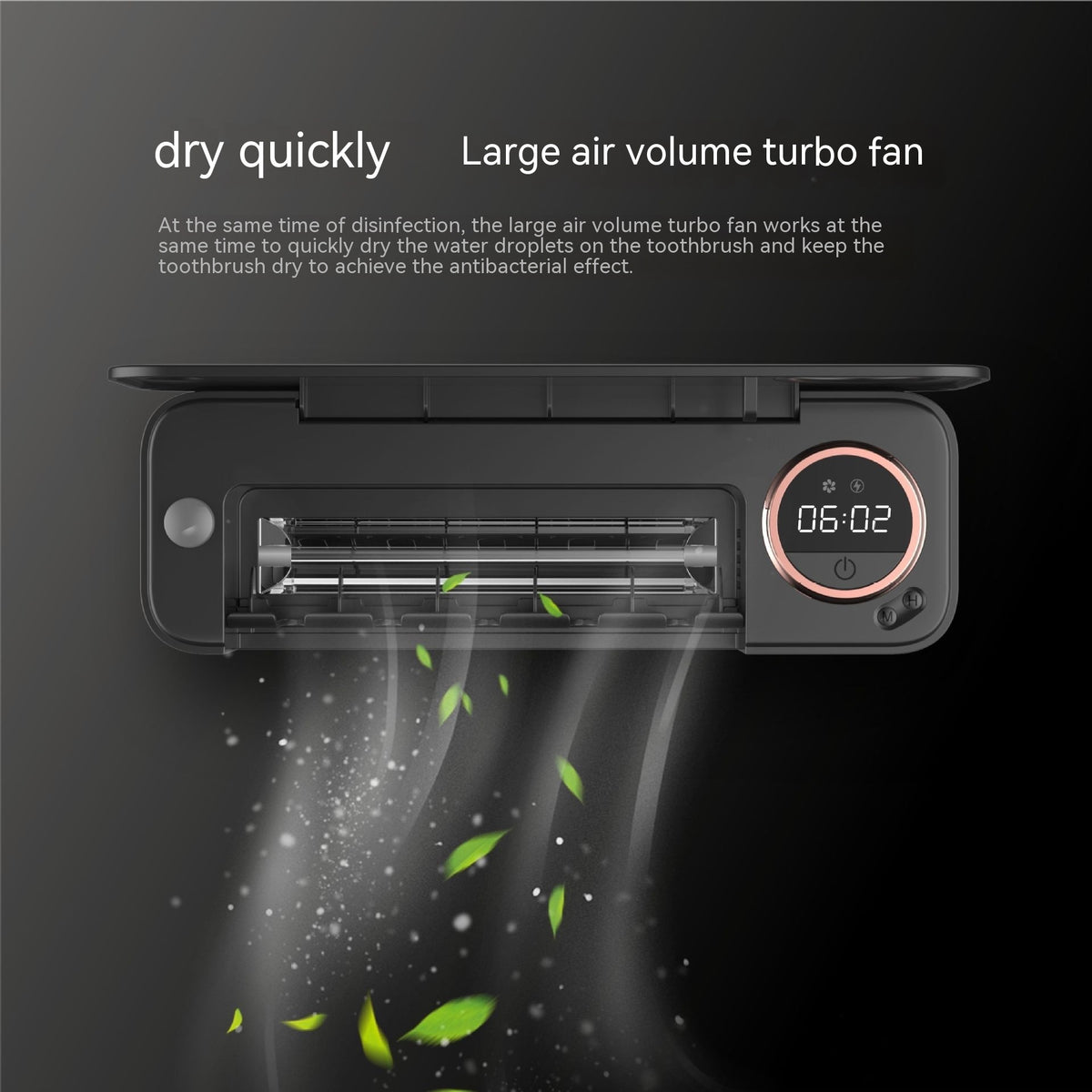Smart Toothbrush Sterilizer 2-in-1 UV Disinfection