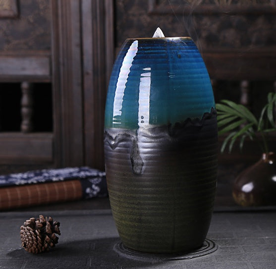 Multi-layers Ceramic Back flow Incense Burner