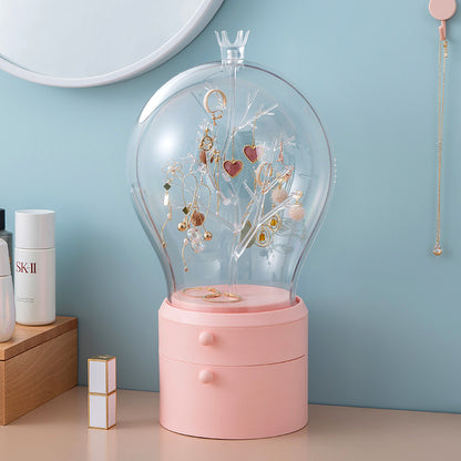 LED Light Jewelry Storage Box Makeup Organizer