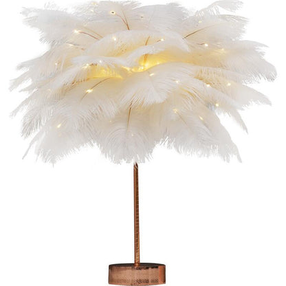 Feather Lamp Nordic Desk Lamp European-Style Feather Lamp