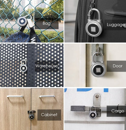 Smart lock fingerprint padlock mobile phone APP control