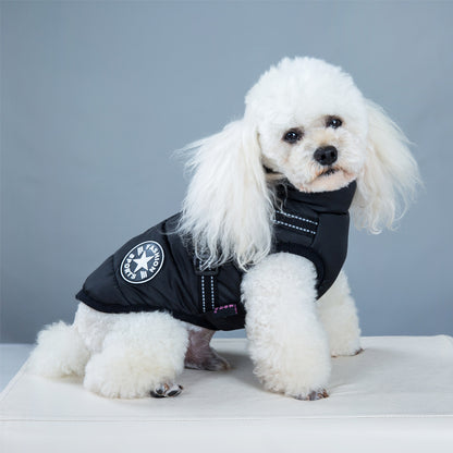 Waterproof Dog Clothes Winter Dog Coat With Harness Warm Pet Clothing