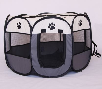 Fast folding octagonal pet fence, 600D Oxford cloth