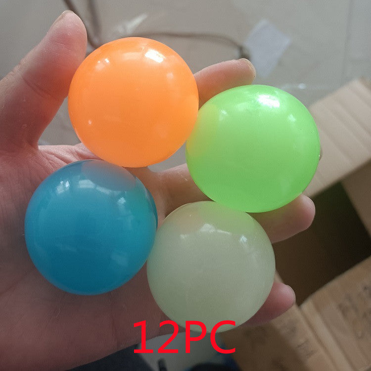 Luminous Sticky Ball Toys Sticky Wall Home Party Games