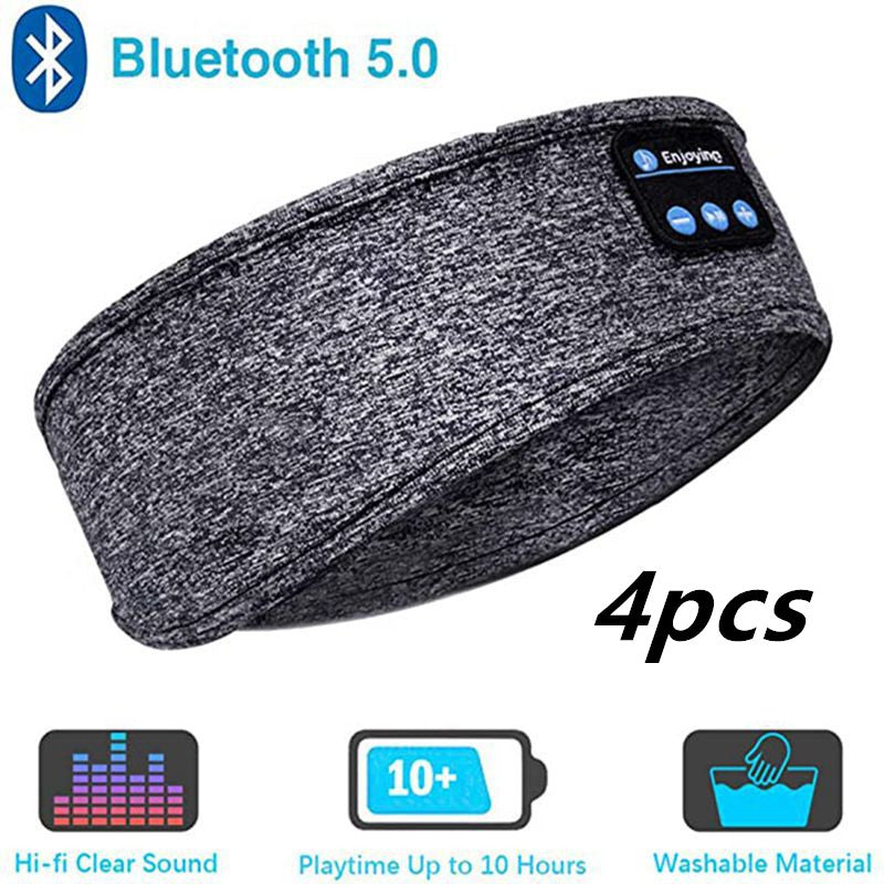 Wireless Bluetooth Sleeping Headphones Headband Thin Soft Elastic