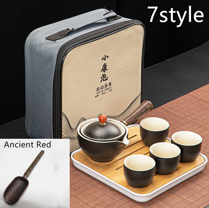 Dongni Simple 360 Degree Rotation Xiaoyao Teapot Tea Set