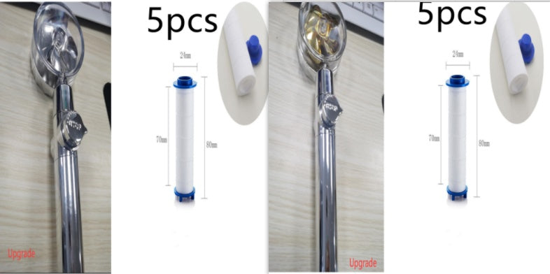 New Turbo Propeller Shower Head Water Saving High Pressure