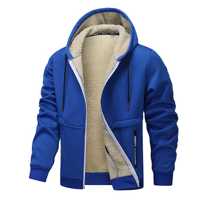Casual Hoodies For Men Heavyweight Fleece Sweatshirt Winter Thick