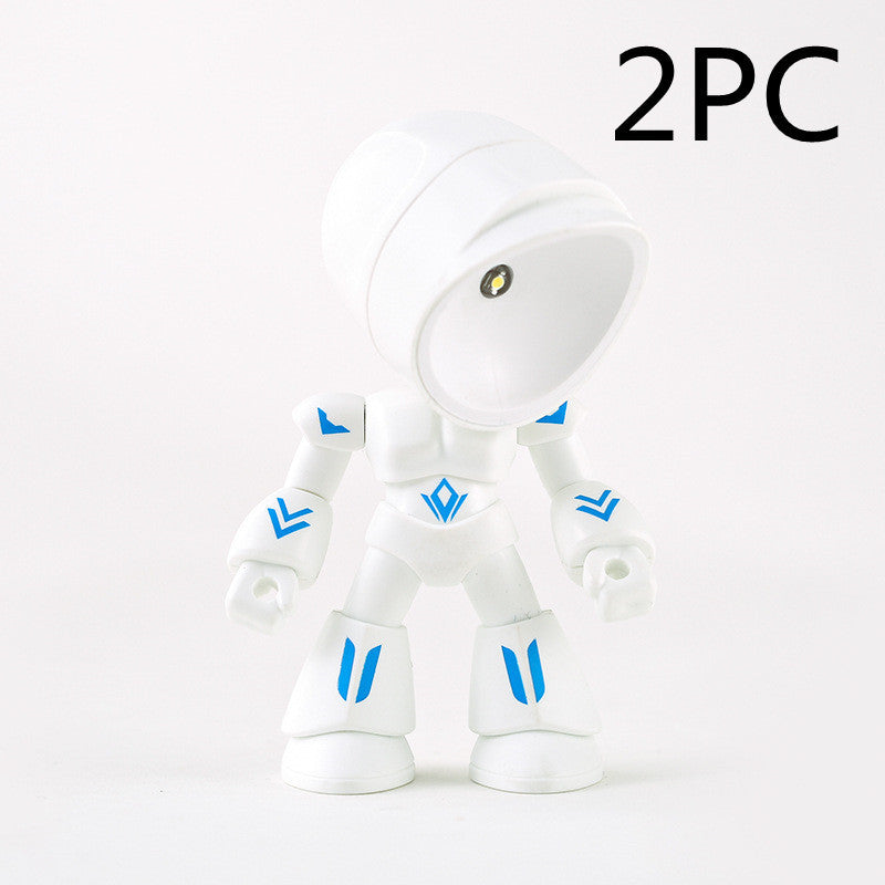 Cute LED Hero Table Lamp Mini Portable Cool Cute Robot