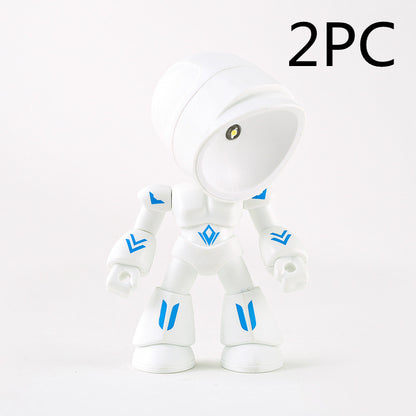 Cute LED Hero Table Lamp Mini Portable Cool Cute Robot