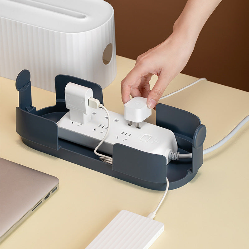 Power Strip Wire Case Cable Storage Box Anti Dust Charger