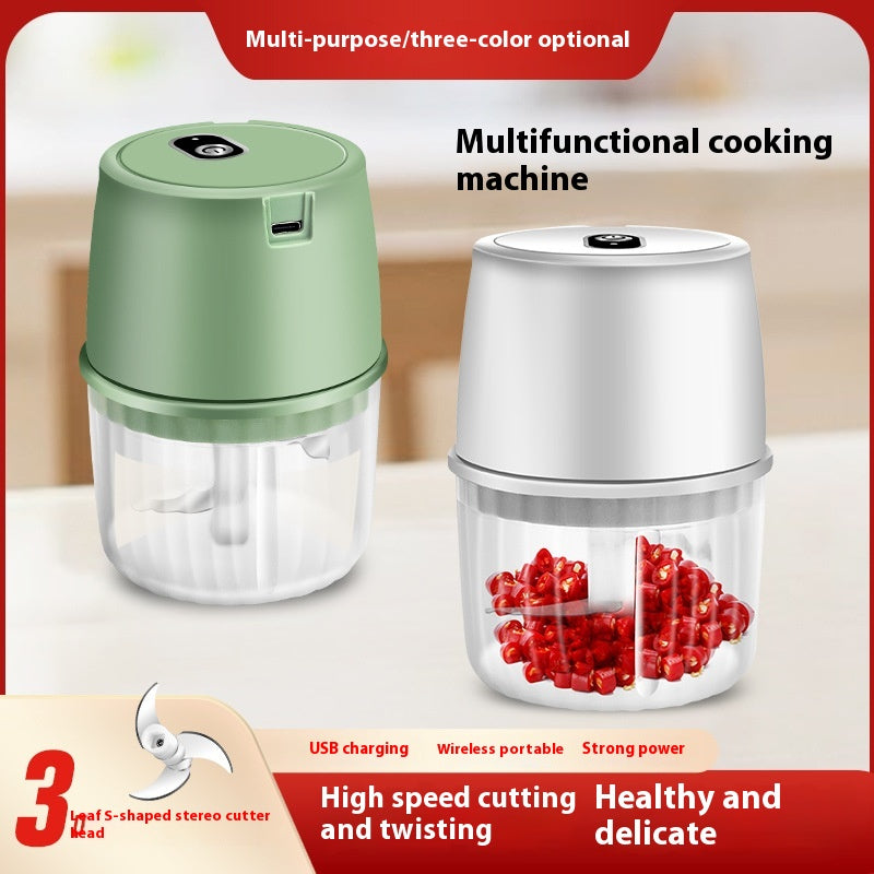 USB Rechargeable Electric Garlic Press Portable Wireless