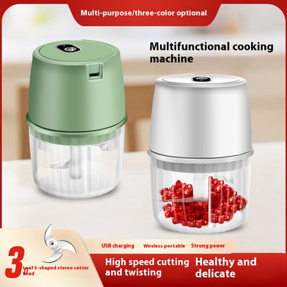 USB Rechargeable Electric Garlic Press Portable Wireless
