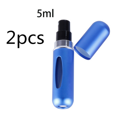 Mini Portable Refillable 8ml 5ml Perfume Aluminum Atomizer Spray Cosmetic Bottle