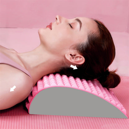 Back Stretcher Pillow Neck Lumbar Support Massager For Neck Waist Back