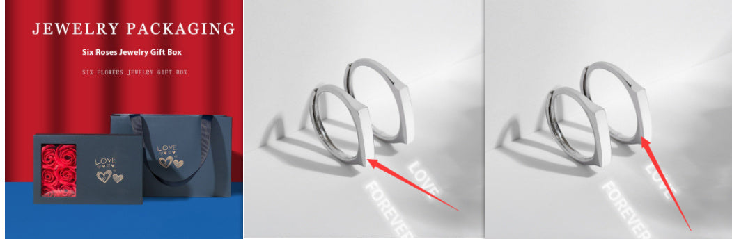 S925 Sterling Silver Rings By Light New Jewelry