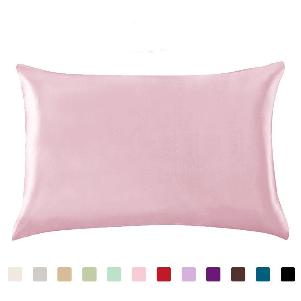 Pillowcase Satin Solid Color Simulation Silk Single Pillowcase Ice Silk Pillowcase