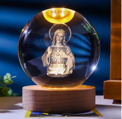 3D Constellation Crystal Ball Night Light Laser