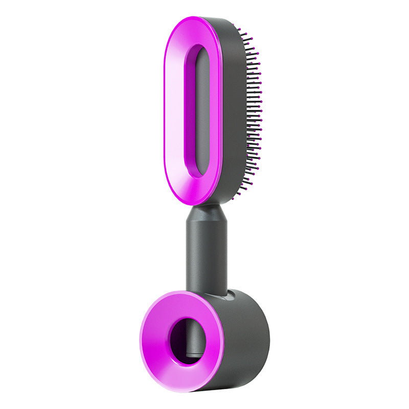 Self Cleaning Hair Brush For Women One-key Cleaning Hair Loss