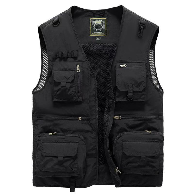 14 Pockets Summer New Men US Tactical Hiking Fishing Vest
