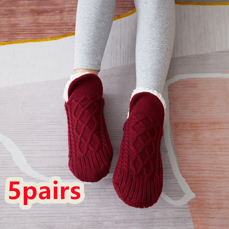 Winter Woolen Socks Women Thicken Warm Home Bedroom Socks