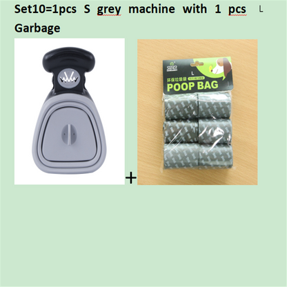 Dog Pet Travel Foldable Pooper Scooper With 1 Roll Decomposable bags