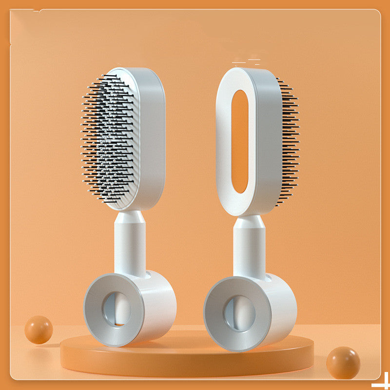 Self Cleaning Hair Brush For Women One-key Cleaning Hair Loss