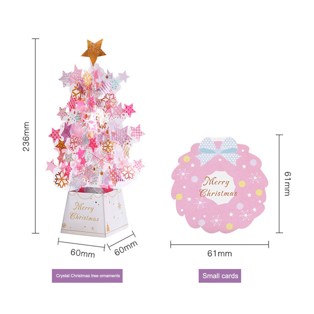 Christmas Tree Pop-Up Card 3D Card Christmas Greeting Card