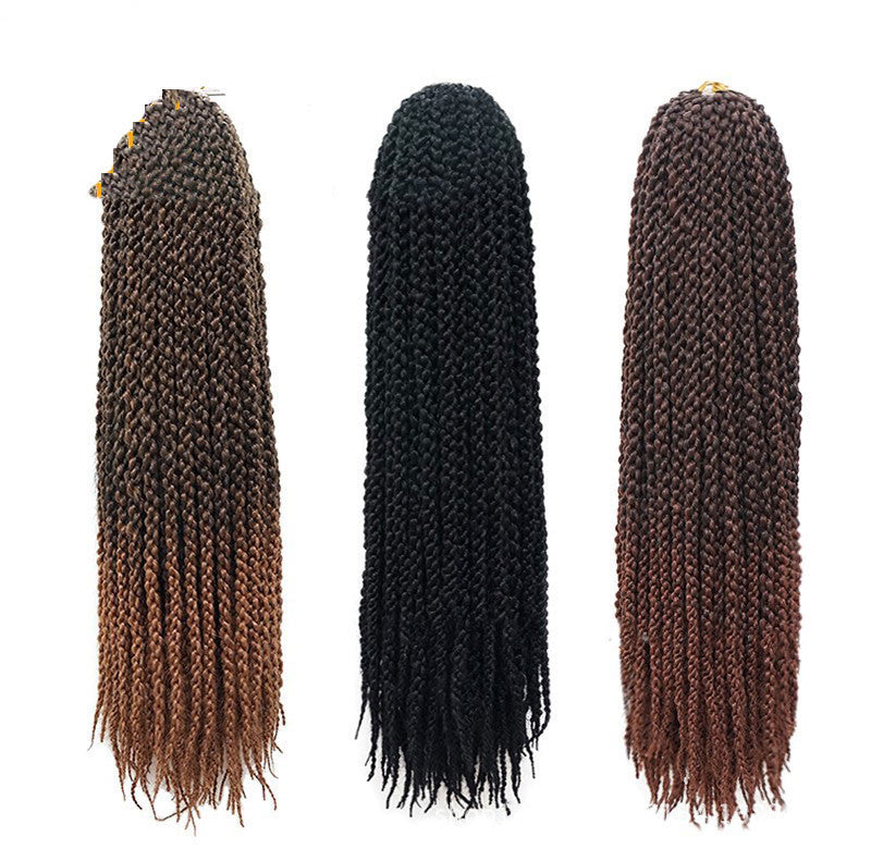 Crochet Braid Hair Synthetic Black Brown Senegalese Twist Crochet
