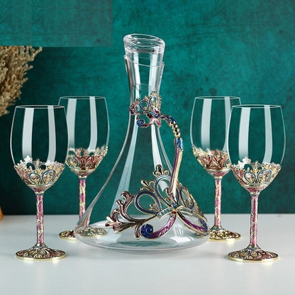 Wine glass decanter set gift