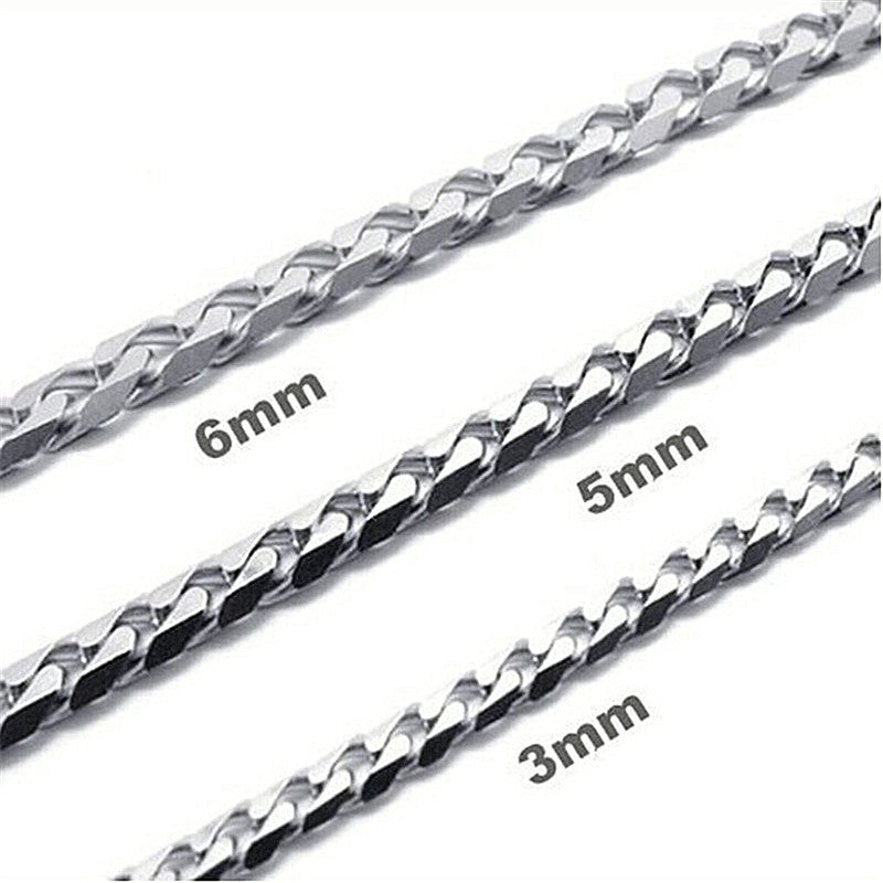 European and American titanium steel Cuban chain