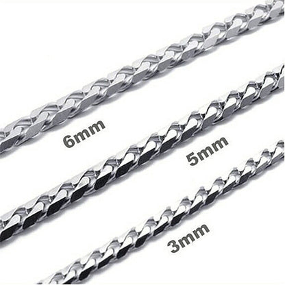 European and American titanium steel Cuban chain
