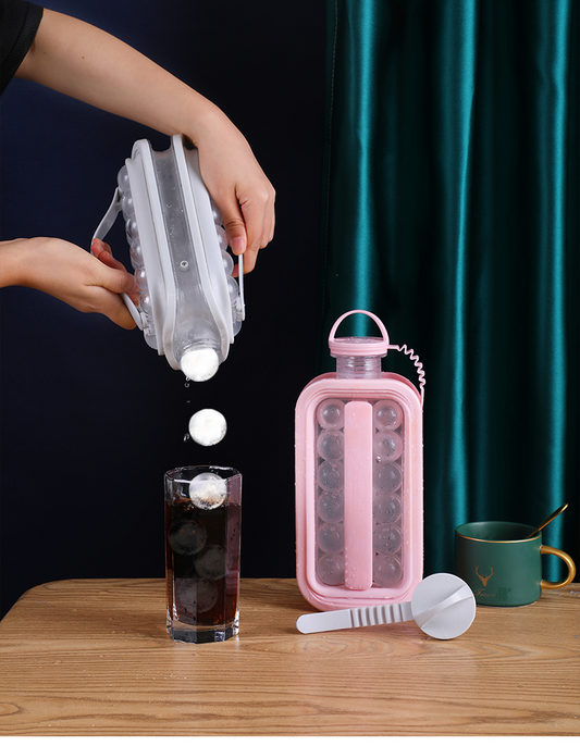 Vacane Ice Kettle Ice Ball Maker 2-In-1 Cold Water Bottle
