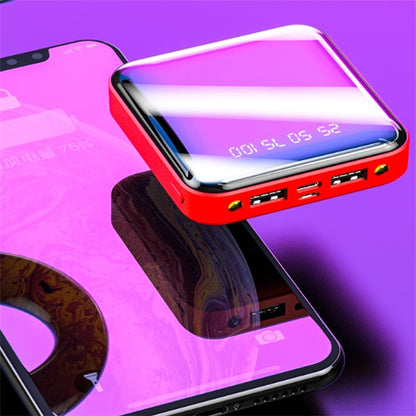 Mini Power Bank 20000 MAh Portable Mirror